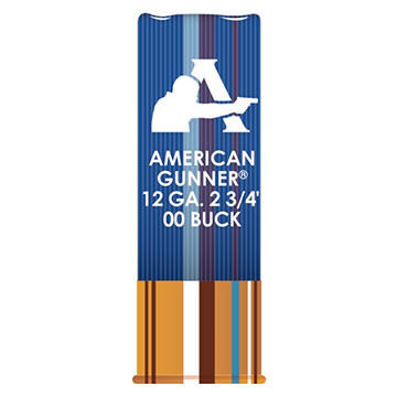 Hornady American Gunner 12 GA Reduced Recoil 2-3/4" #00 Buckshot Ammo (10)
