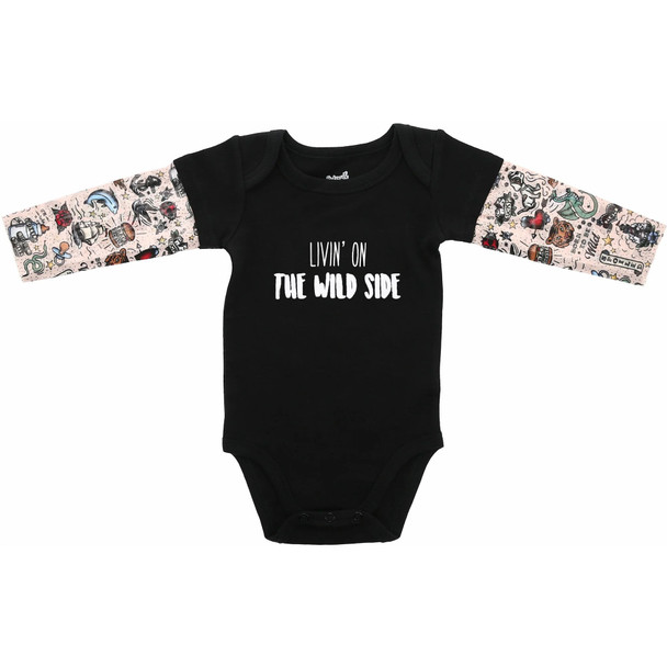 Pavilion Sidewalk Talk Infant Wild Side Long-Sleeve Bodysuit