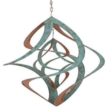 Red Carpet Studios Cosmix 14" Patina & Copper Plated Double Wind Spinner