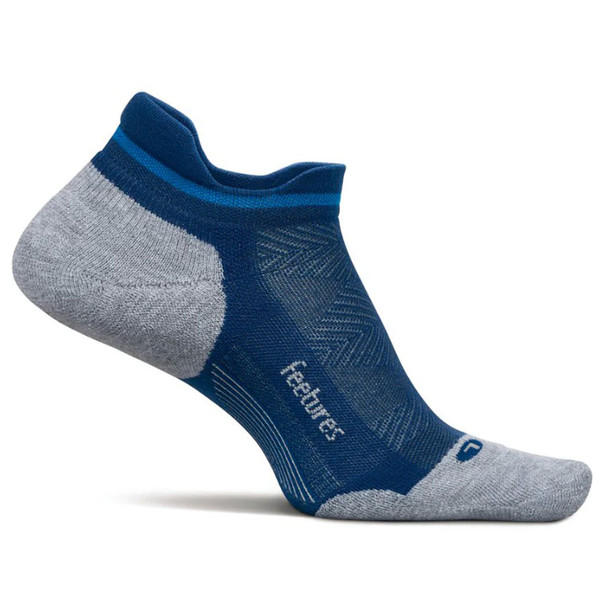 Feetures Men's Elite Max Cushion Tab Sock - Navy Mist