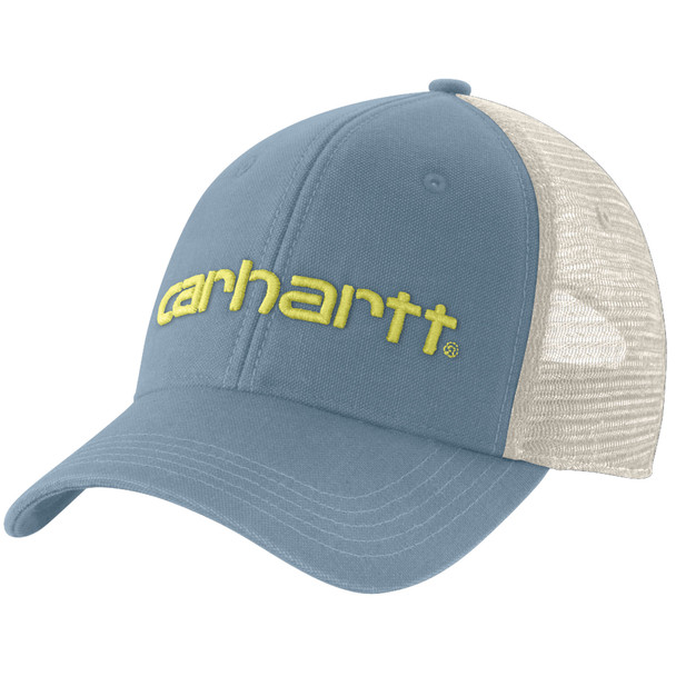 Carhartt Men's Canvas Mesh-Back Logo Graphic Cap