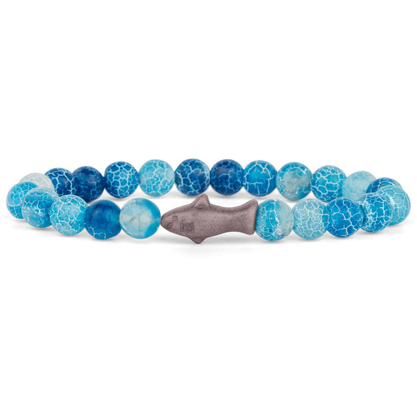 Fahlo Shark Voyage Aqua Blue Tracking Bracelet