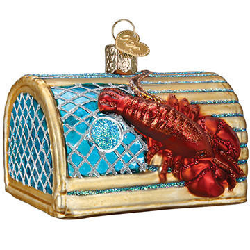 Old World Christmas Lobster Trap Ornament