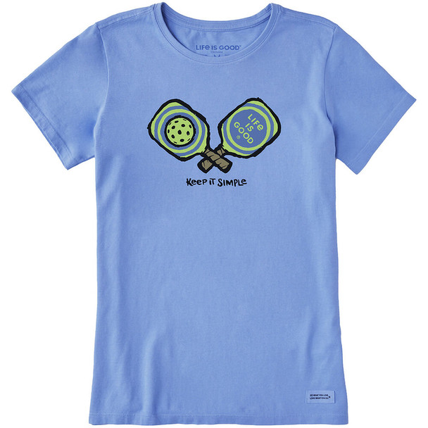 Life is Good Women's Keep It Simple Pickleball Short-Sleeve Tee