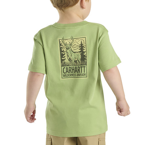 Carhartt Toddler Boy's Pocket Graphic Deer Short-Sleeve Shirt