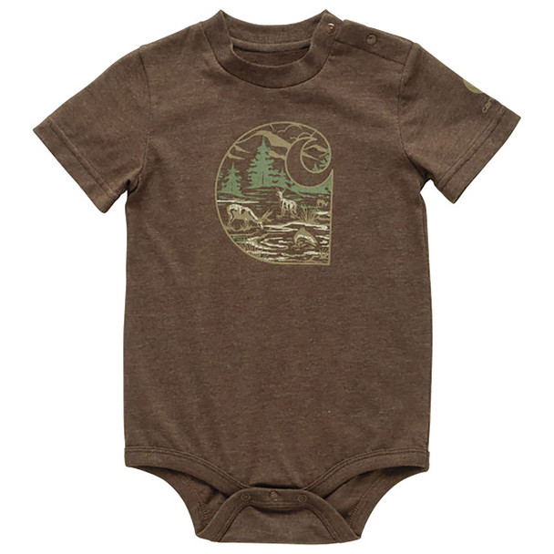 Carhartt Infant Boy's Deer Logo Short-Sleeve Bodysuit