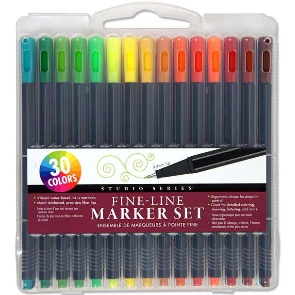 Peter Pauper Press Studio Series Fine-Line Marker Set