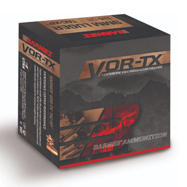 Barnes VOR-TX 9mm 115 Grain TAC-XP Handgun Ammo (20)