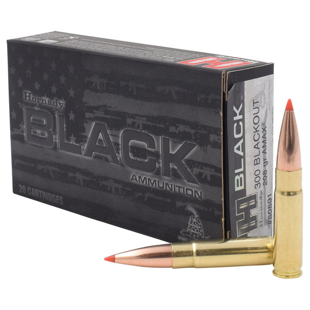 Hornady Black 300 Blackout 208 Grain A-Max Rifle Ammo (20)