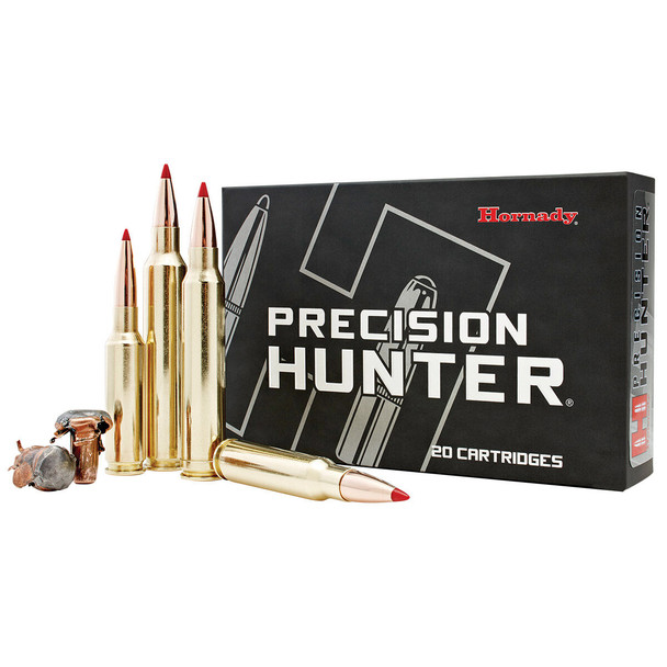 Hornady Precision Hunter 257 Weatherby Magnum 110 Grain ELD-X w/ Heat Shield Tip Rifle Ammo (20)