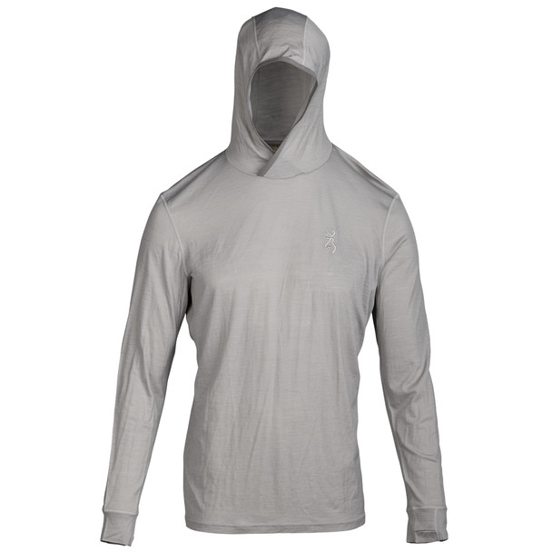 Browning Men's 120 Merino Hooded Long-Sleeve Shirt