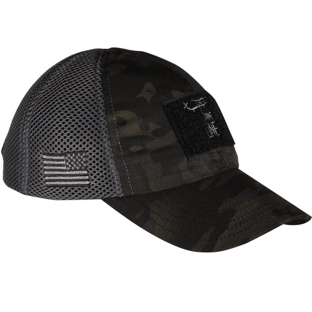 Nine Line Apparel Men's Dark American Made Mesh Back Dropline Hat