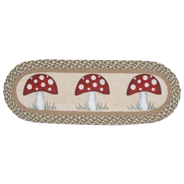 Capitol Earth Mushroom Oval Table Runner