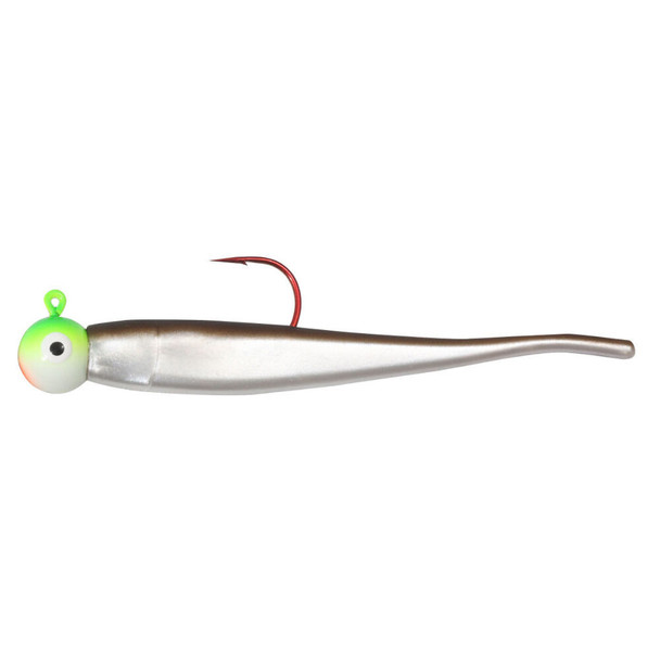 Northland Rigged Gum-Ball Jig Minnow Ice Fishing Lure - 2 Rigged + 2 Tails