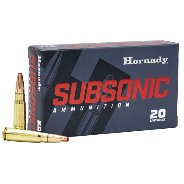 Hornady Subsonic 7.62x39mm 255 Grain Sub-X HP Rifle Ammo (20)