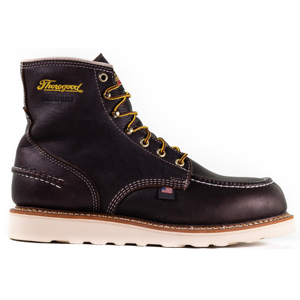 Thorogood Men's 1957 Series 6″ Briar Pitstop Moc Toe MAXWear Wedge Work Boot
