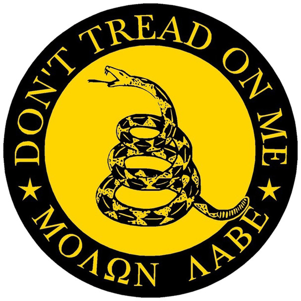 Sticker Cabana Don't Tread On Me Circle Sticker