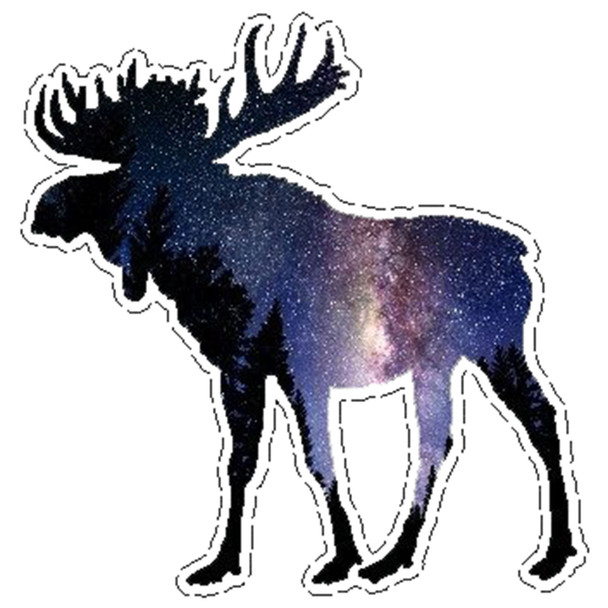 Sticker Cabana Galaxy Moose Sticker