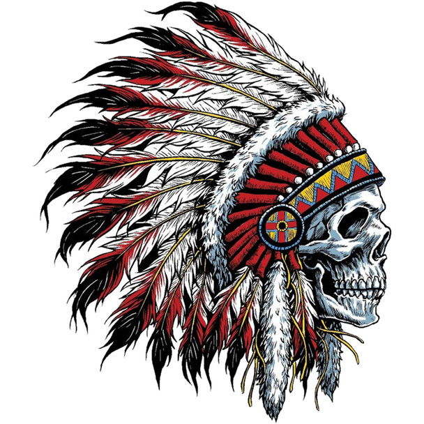 Sticker Cabana Tribal Skull Sticker