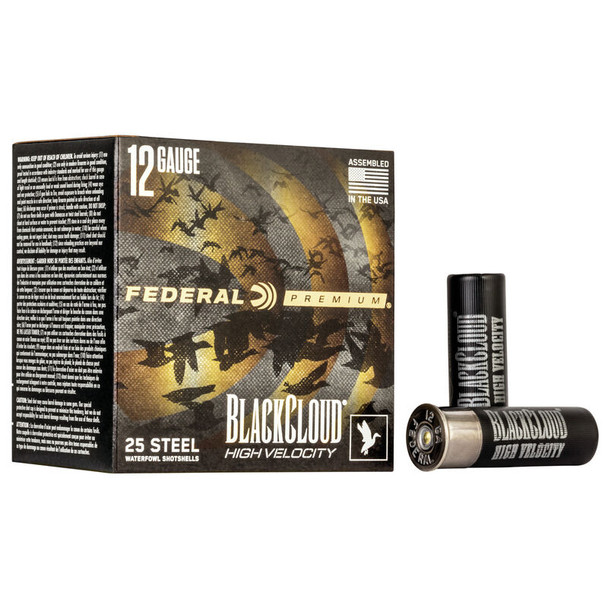 Federal Premium Black Cloud FS Steel High Velocity 12 GA 3" 1-1/8 oz. BB Shotshell Ammo (25)