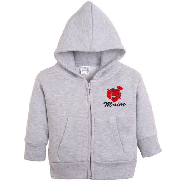 Esy Infant Maine Lobster Full-Zip Hooded Sweatshirt