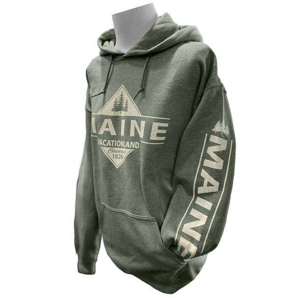 Artforms Women's Vacationland Maine Pinetree Long-Sleeve Sweatshirt