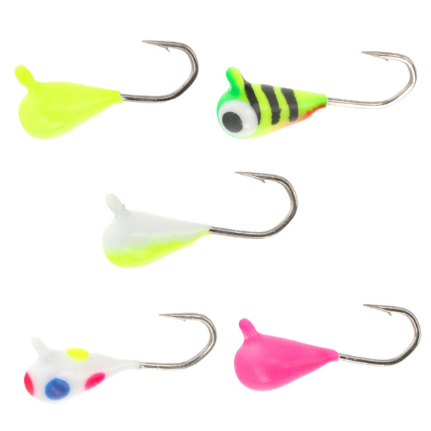 Eagle Claw Lazer Sharp Tungsten Micro Tear Drop Ice Jig - 5 Pk.