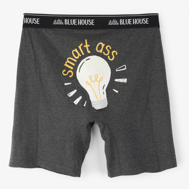 Hatley Little Blue House Men's Smart Ass Boxer Brief