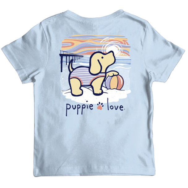 Puppie Love Youth Beach Ball Pup Short-Sleeve Shirt