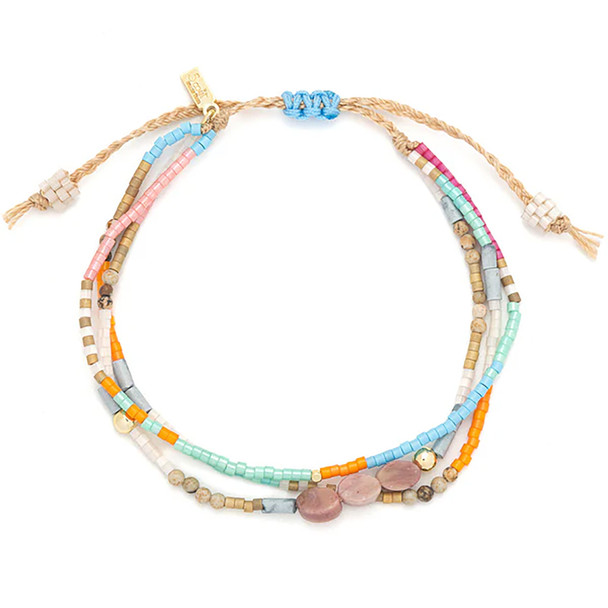 Scout Curated Wears Mixed Media Stone of Love Bracelet - Rhodochrosite Scout Curated Wears Mixed Media Stone of Love Bracelet - Rhodochrosite