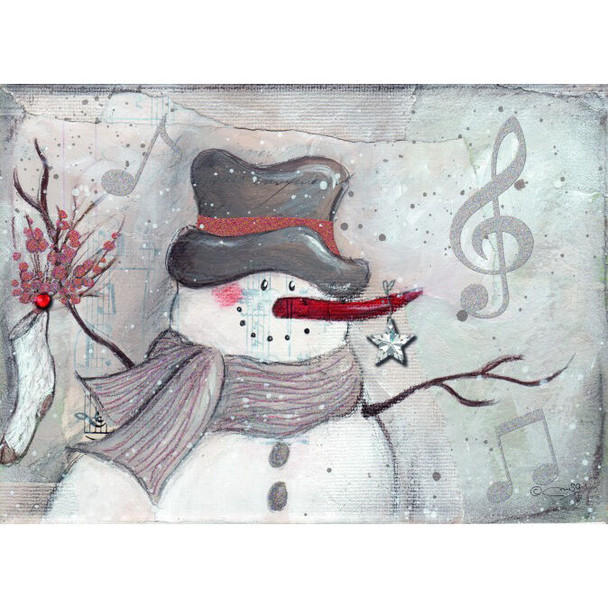LPG Greetings Snowman Star Nose Boxed Christmas Cards