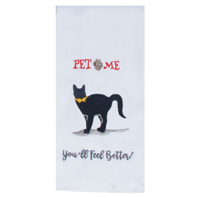 Kay Dee Designs Pet Lovers Only Pet Me Cat Embroidered Dual
