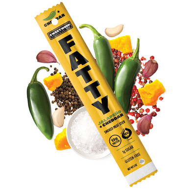 Sweetwood FATTY Jalapeño & Cheddar Smoked Meat Stick - 2 oz