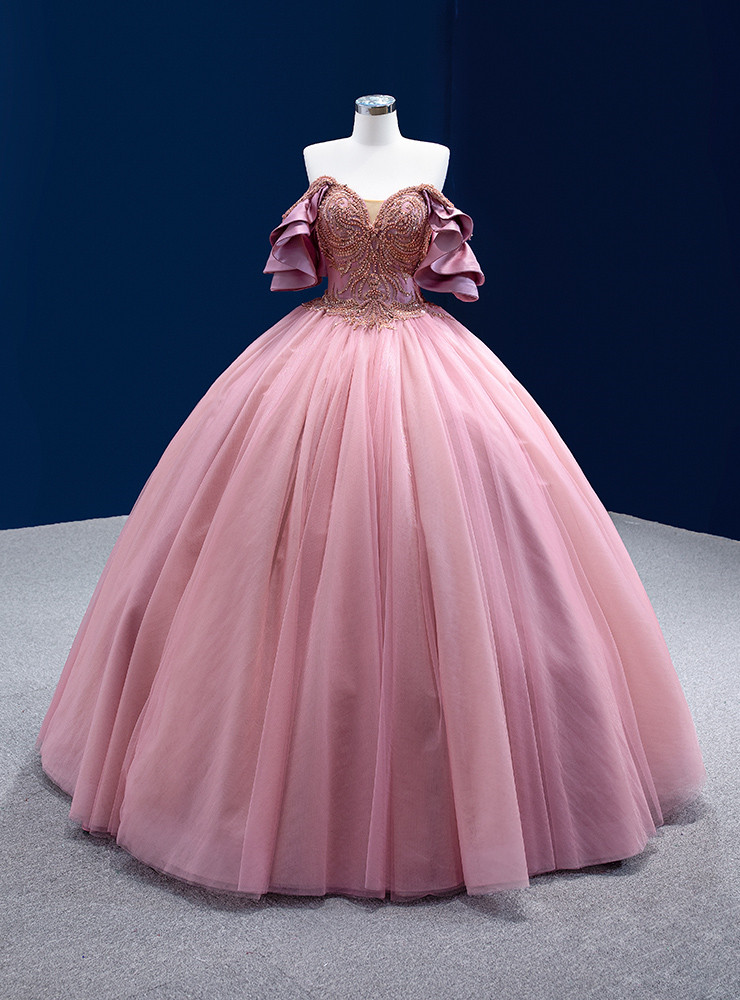 Red Tulle Spaghetti Straps Pleats Quinceanera Dress main image 1