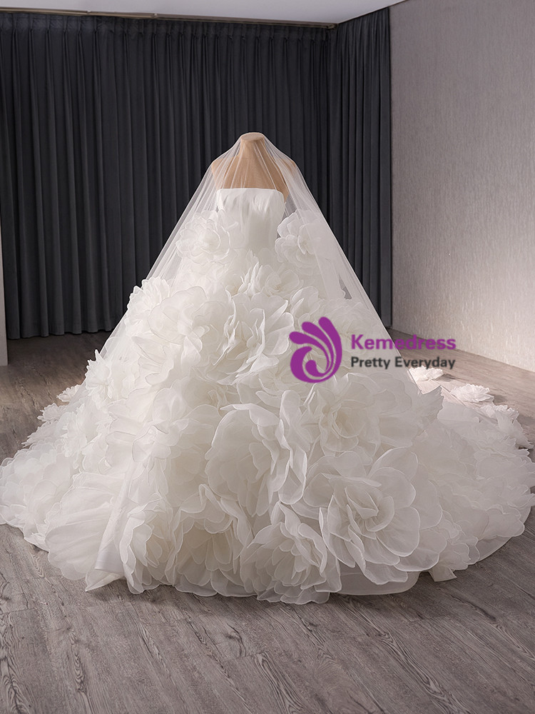 Classy White Tulle 3D Rose Flowers A Line Short 21st Birthday Outfits Formal Homecoming Dress SP172