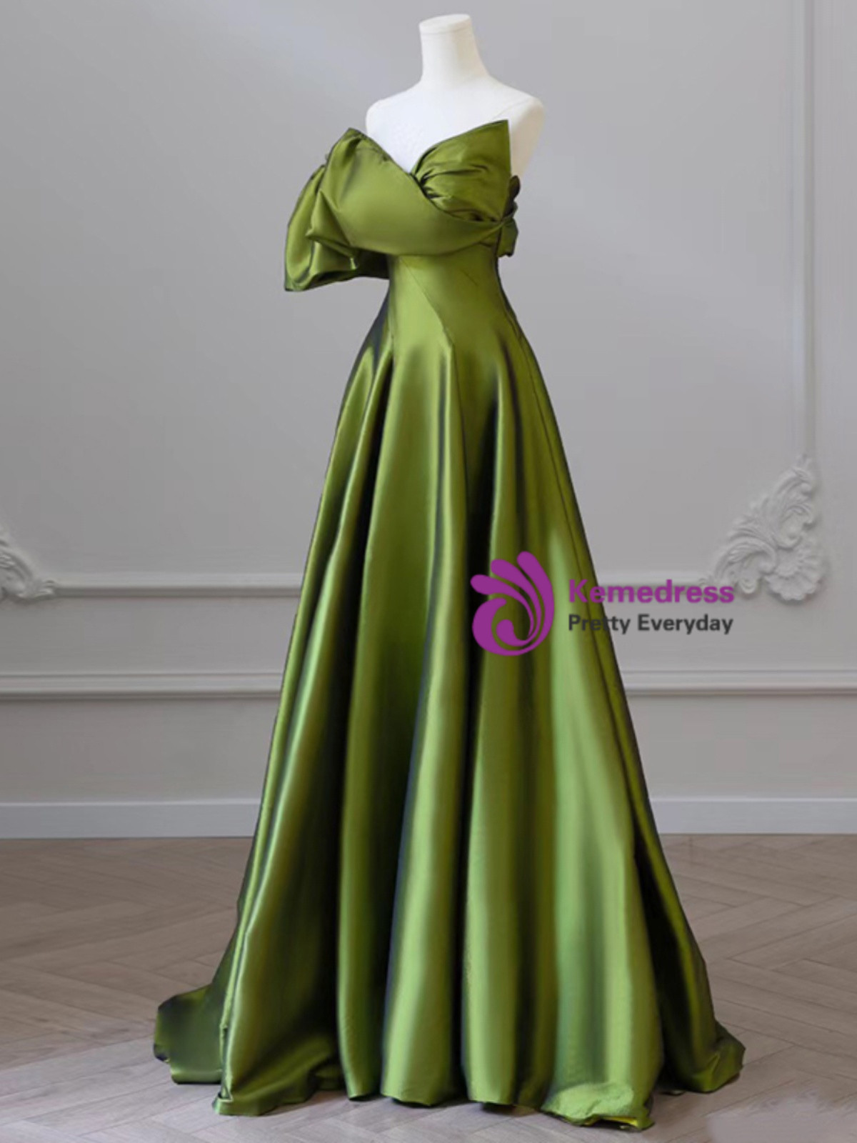 Gorgeous Strapless Green Evening Dress Formal Prom Party Dress cc1830