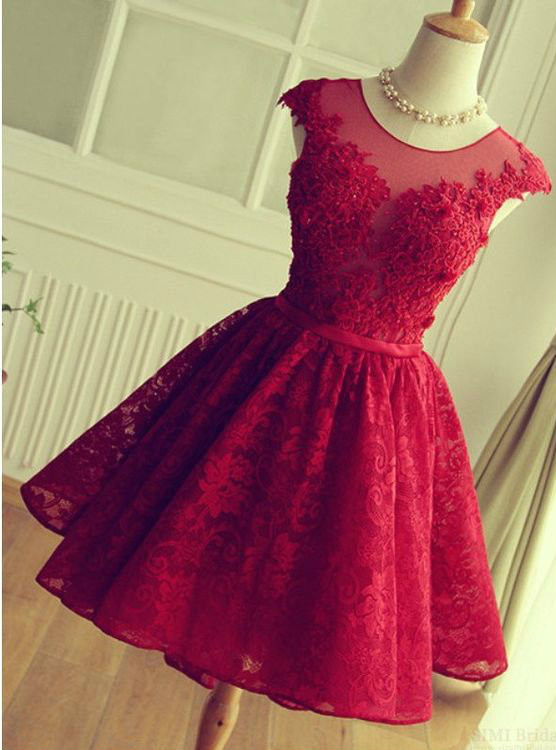 Stylish Short A-line Halter Sparkly Flower Pattern Backless Cocktail Party Dresses main image 1