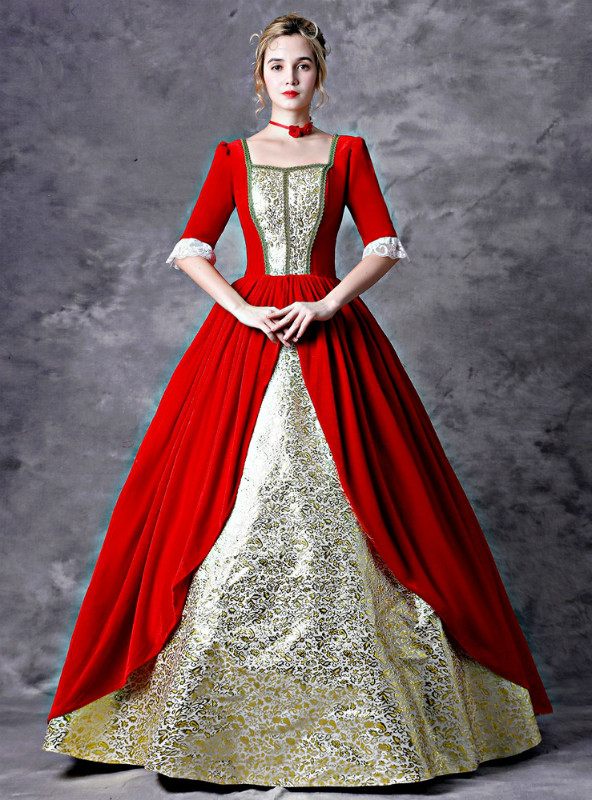royal red dress