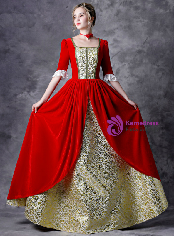 red princess dresses