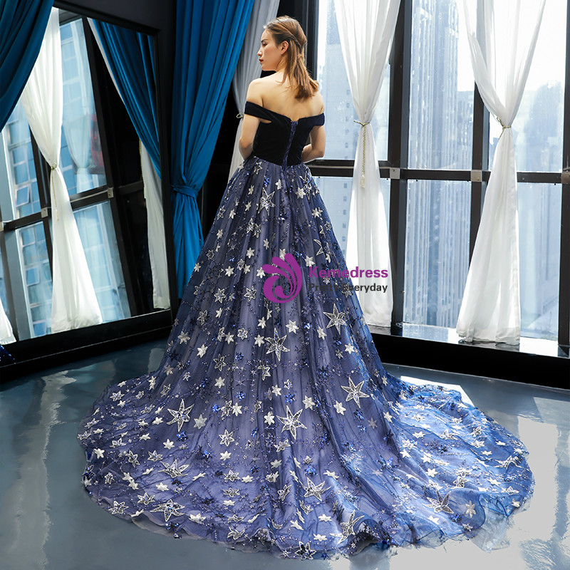 star dress Fit-N-Flare Minimal Wedding Dress I Saloni – Jessica Couture main image 1