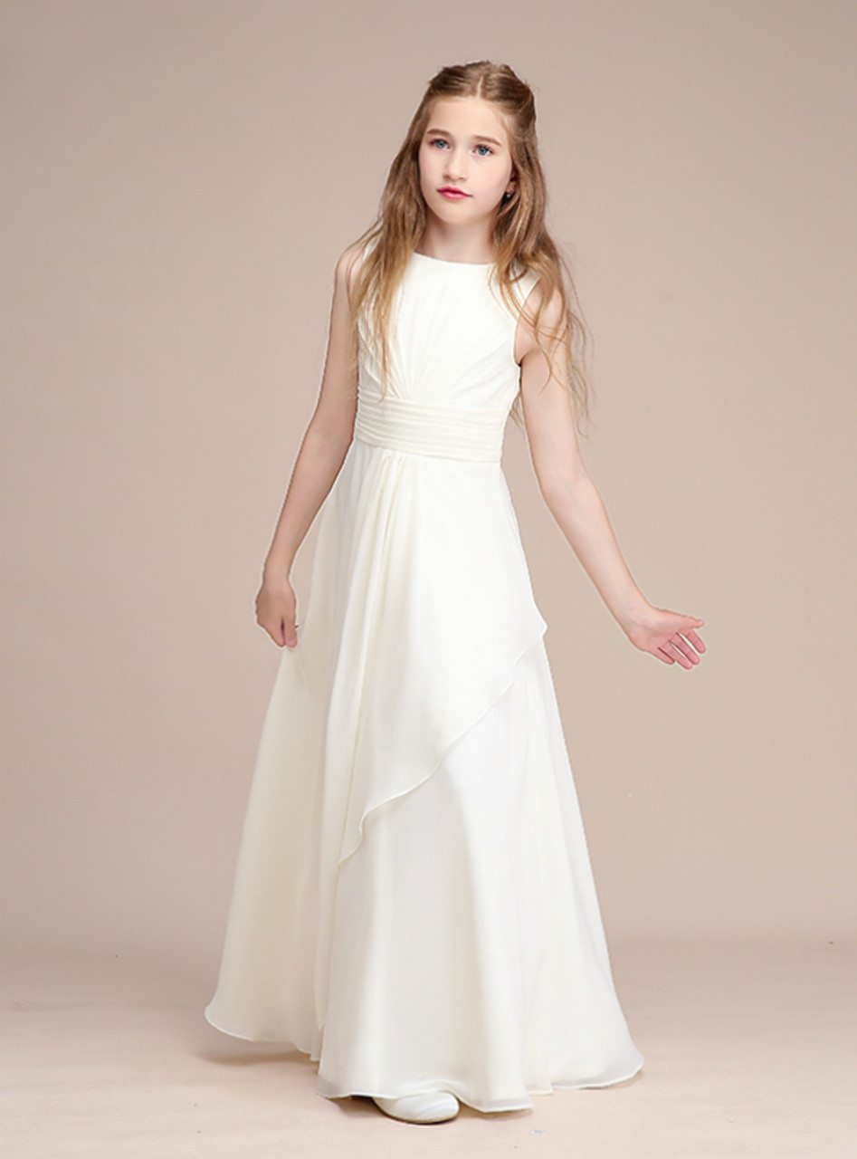 Flower Girls White Dress for Party Summer Lace Stitching Ball Gown Dress  Clothes