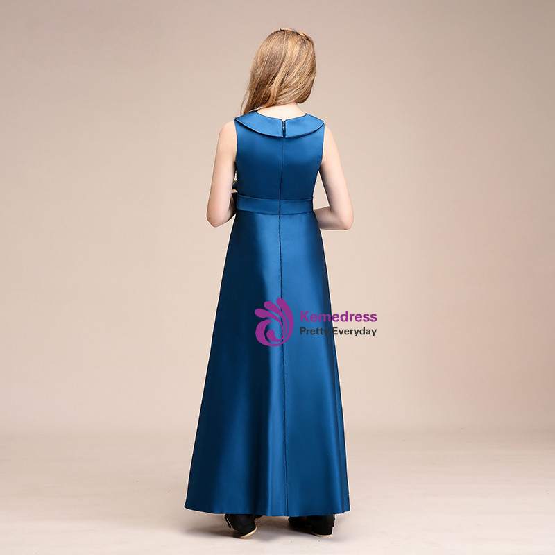 girls' cute ankle length dresses Ankle Length Golden Sequin Cute Flower Girl Dresses with Bow-knot on the Back ARD1220