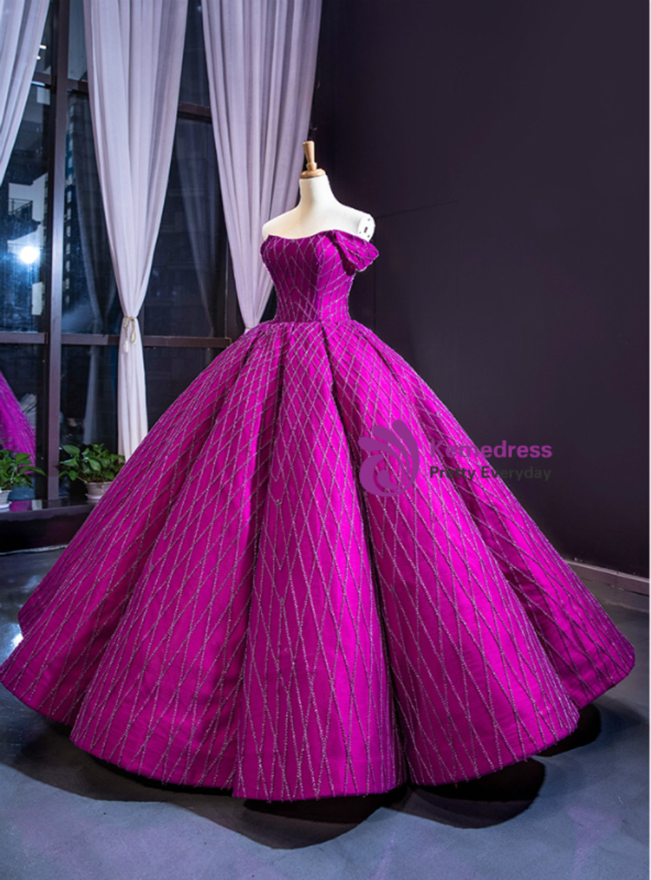 Purple Couture Dresses