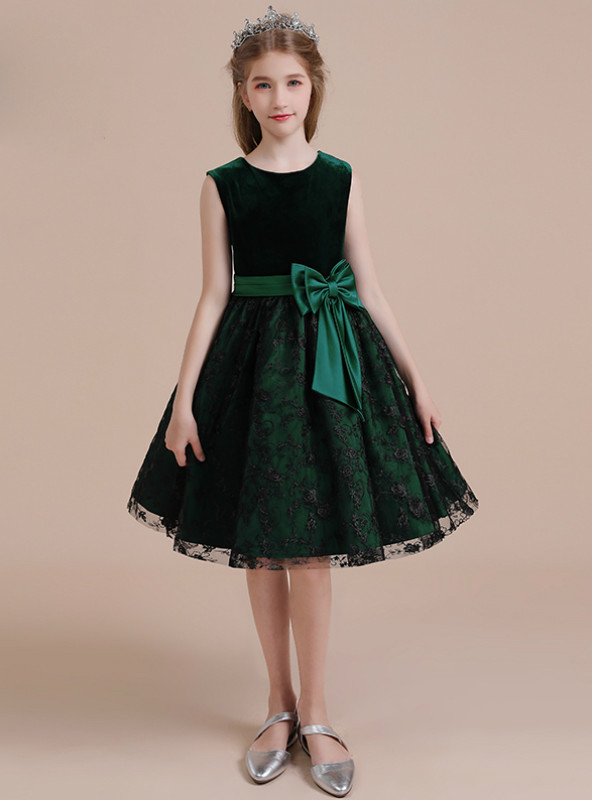 green emerald velvet dress Halter V Neck Ruffle Green Lace Long Prom Dress with High Slit, Green   abcprom