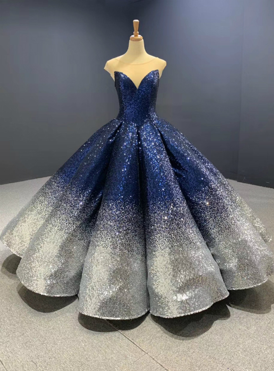 gown with sequins