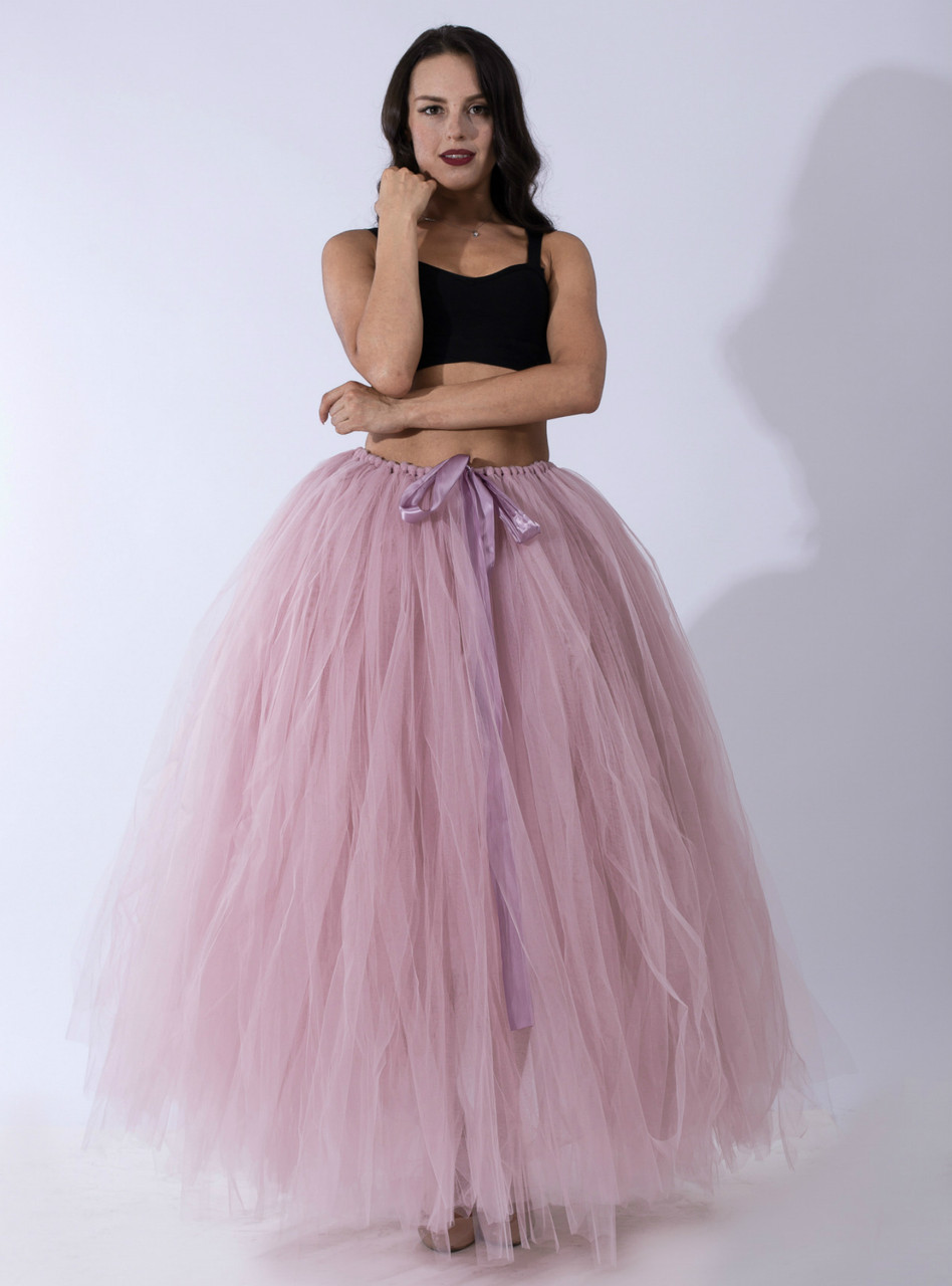 dusty pink tutu skirt