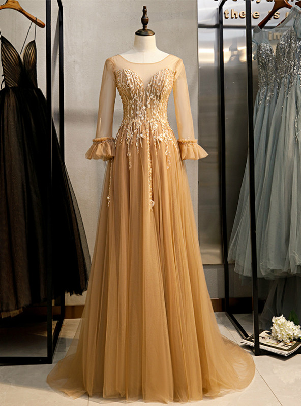 green emerald velvet dress Open back long sleeve gown