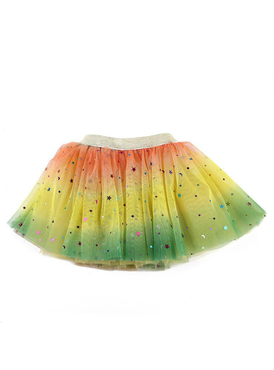 Baby Girl's Rainbow Tulle Tutu Skirt