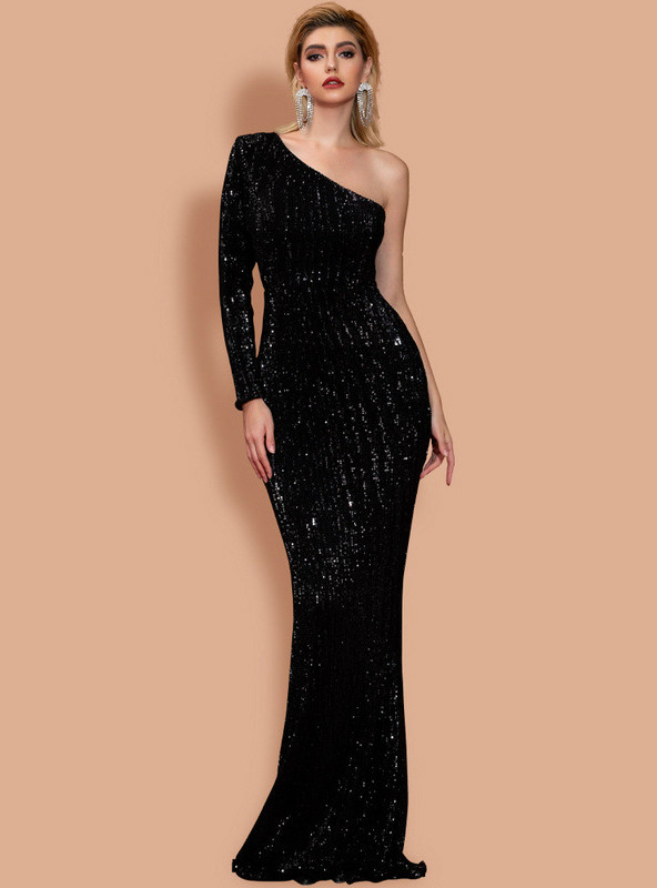strapless open back dress Kyle x Shahida Black Satin Bodycon Dress