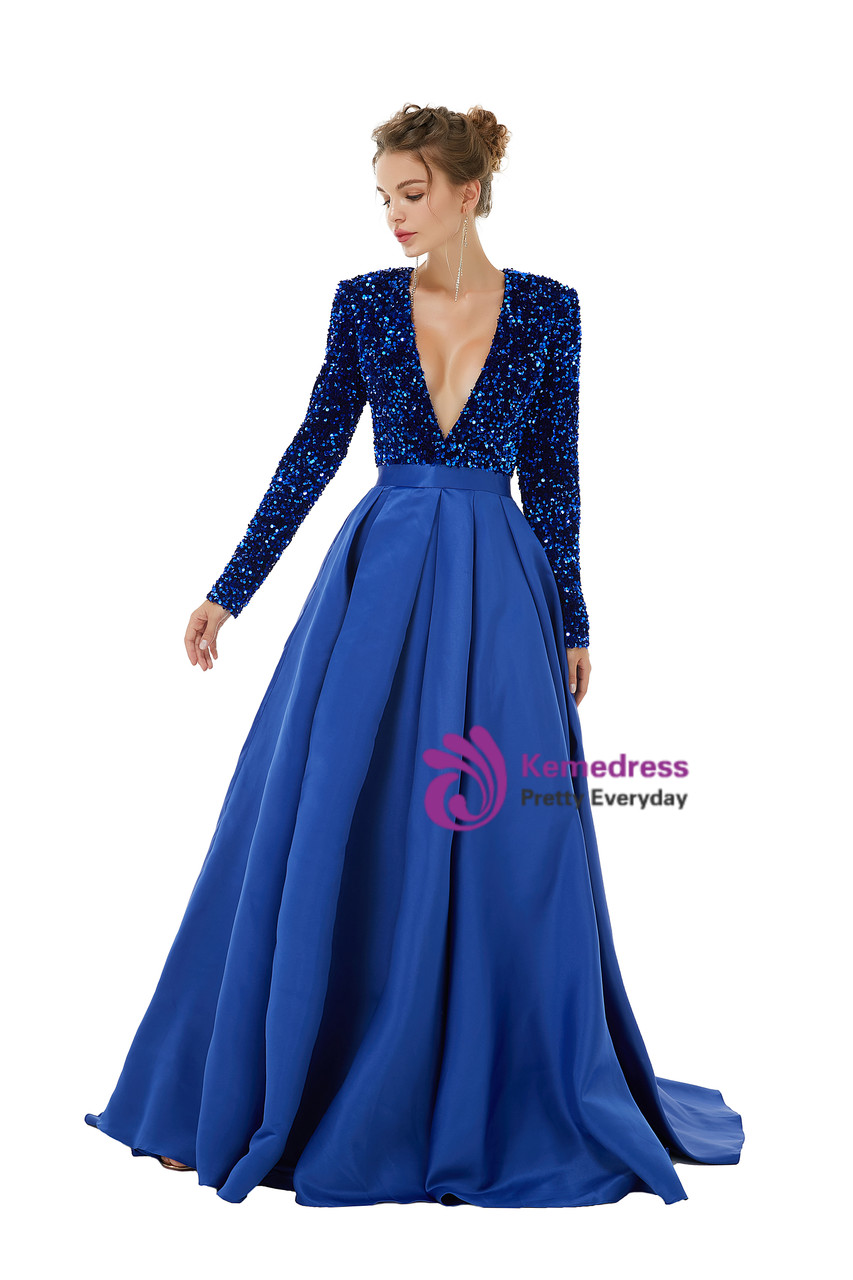 strapless open back dress Strapless Long Metallic Prom Dress with Sheer Waist Red / 8
